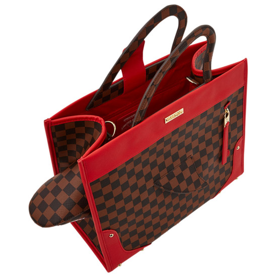 Sprayground Τσάντα Red Sharks In Paris Shark Break Thru Tote